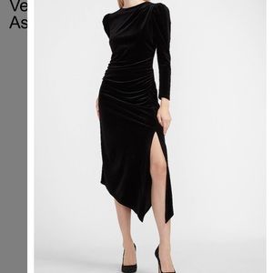 Express velvet dress